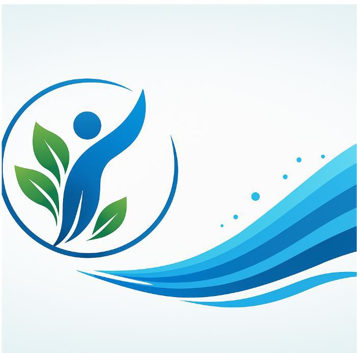 Logo représentant un arbre stylisé avec une silhouette humaine et des feuilles vertes.